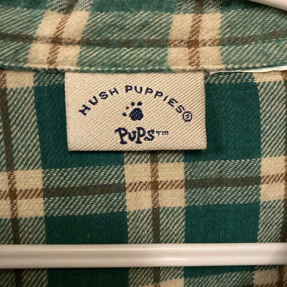 Hush Puppies Green Plaid Button Up Shirt - Picture 4 of 6
